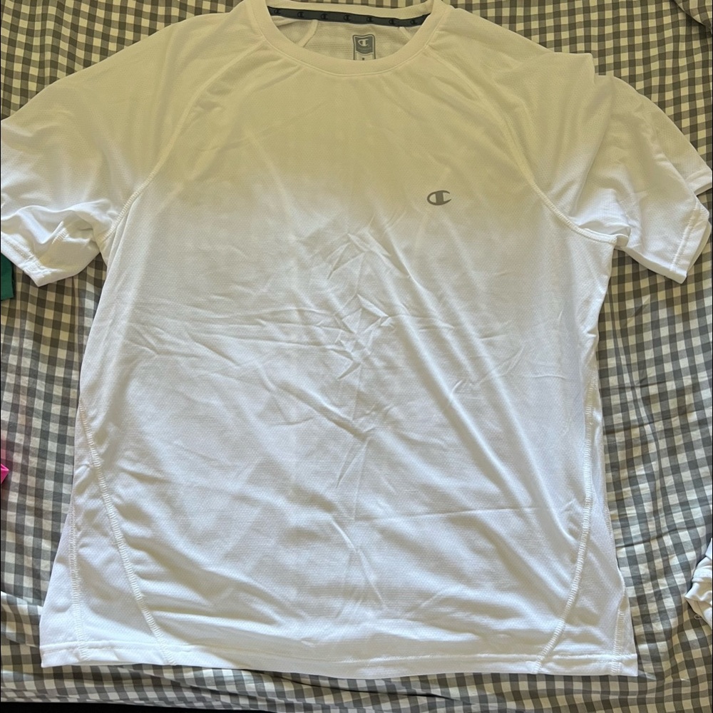 Barely worn. White workout top. Women’s Large